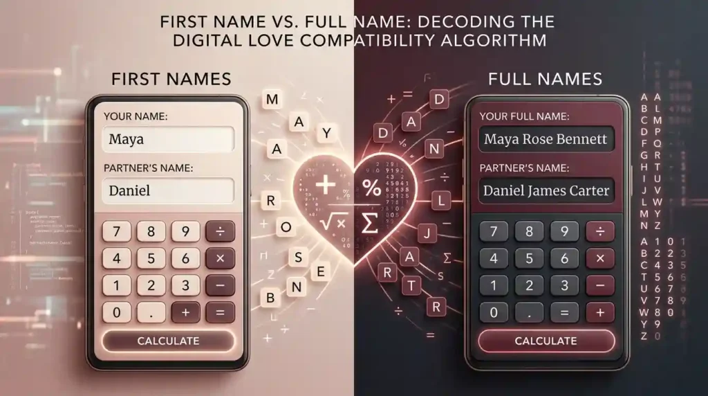 First Name vs Full Name in Love Compatibility Calculation