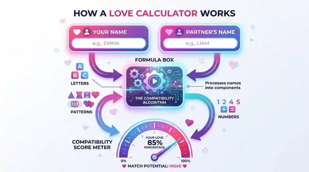 How Love Calculators Use Two Names