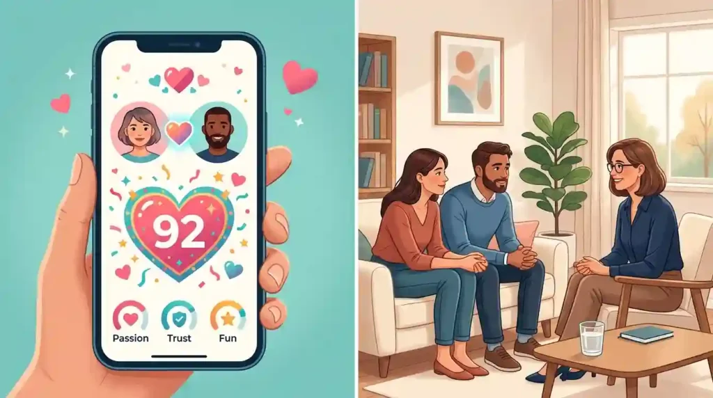 Love calculator and counseling