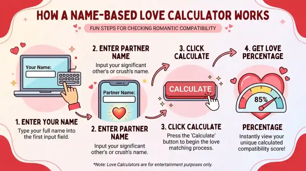 Name-Based Love Calculators Work process