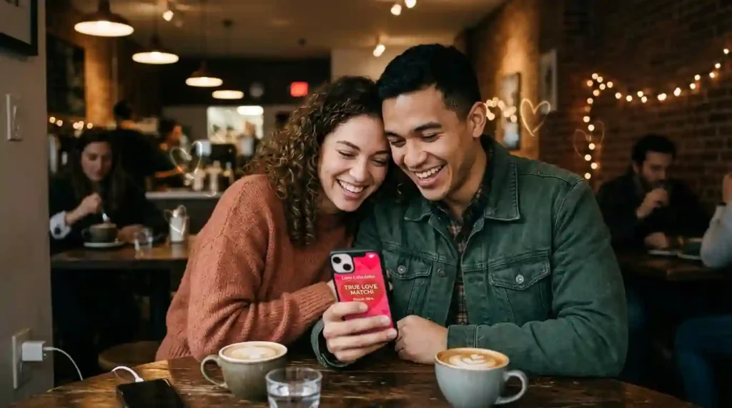 people sitting at a café table