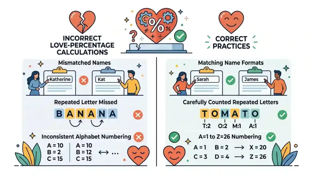 Comparing correct and incorrect
