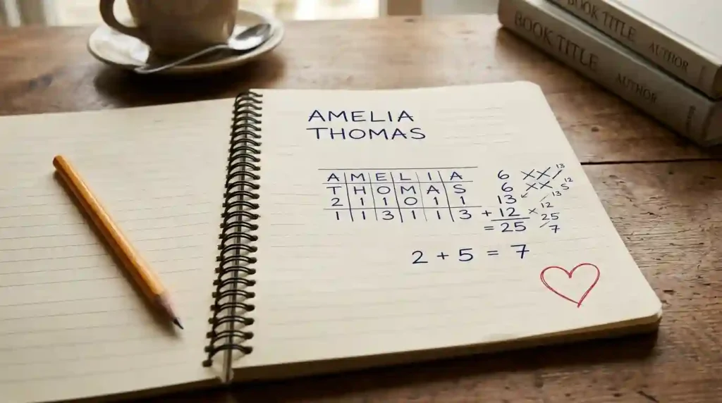 Notebook with true love writing
