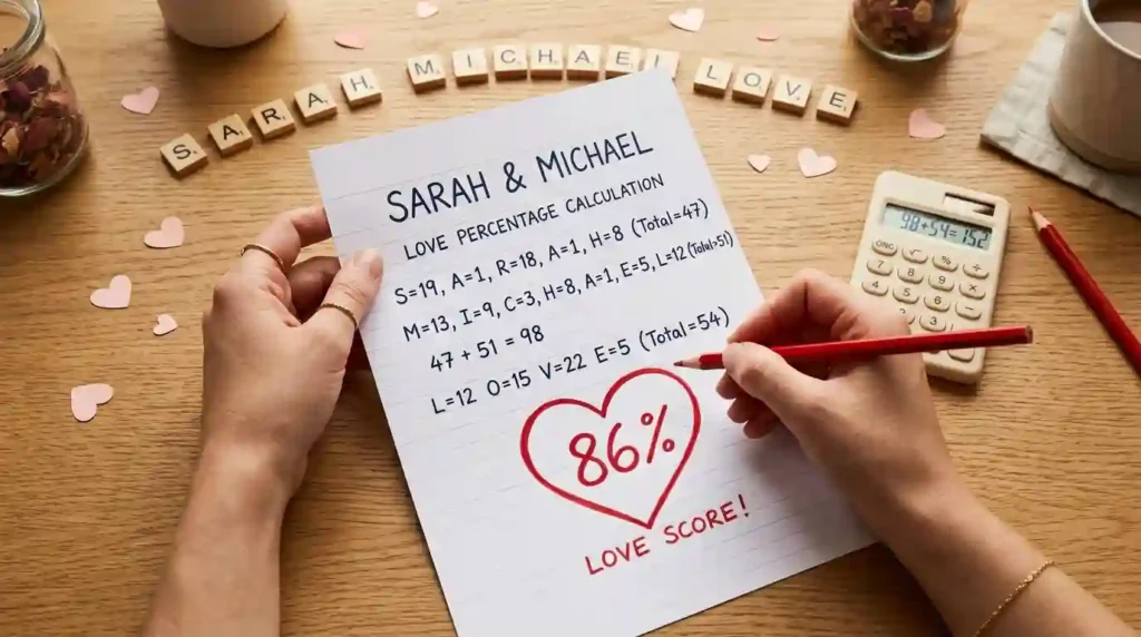 how to do love percentage